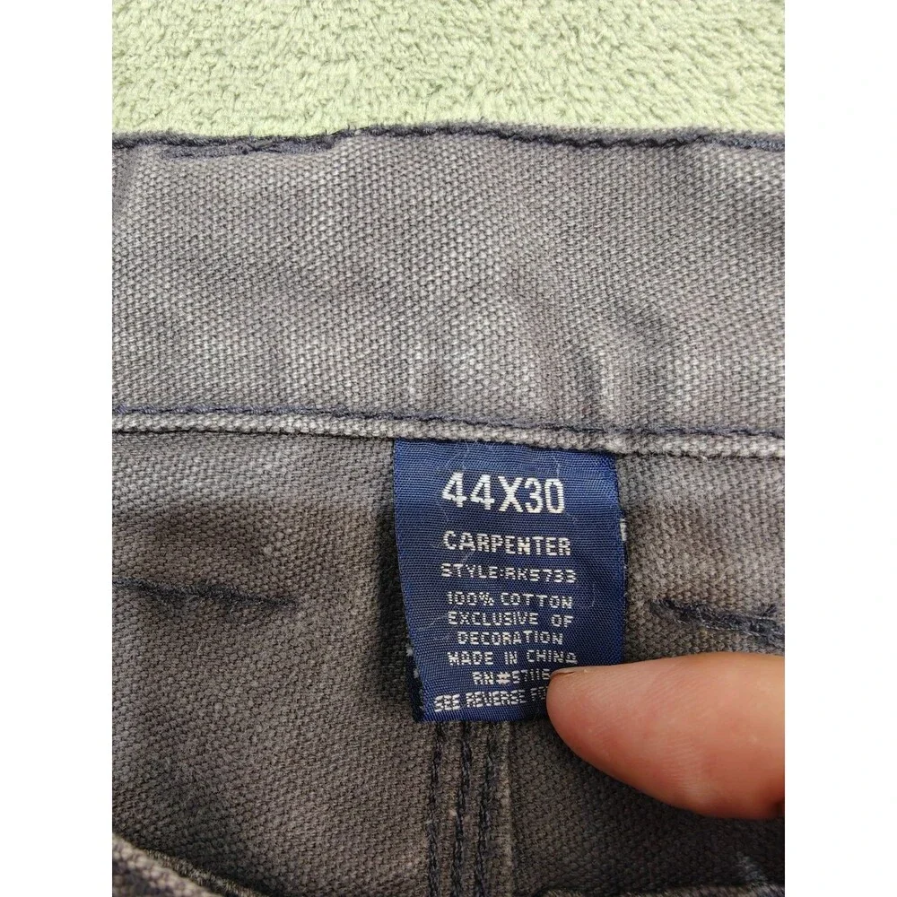 Dickies Pants Mens 44x30 Brown Canvas Work Carpenter Hammer Loop Utility Y2K